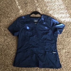 Blue scrub top